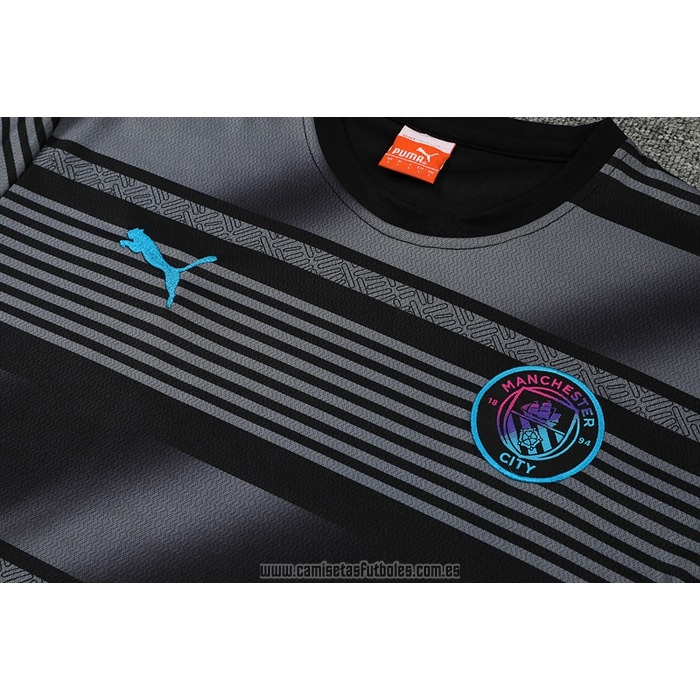 Chandal del Manchester City Manga Corta 2022-2023 Negro - Pantalon Corto
